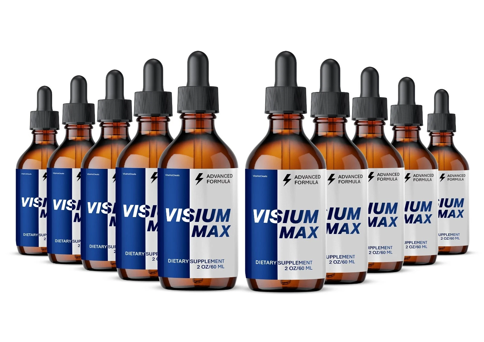 Visium Max Liquid Drops, Extra Strength VisiumMax, All Natural Formula (10 pack)