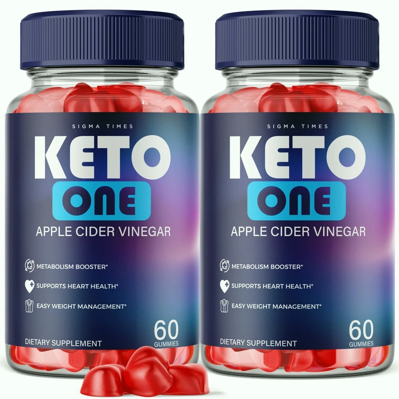 (2 Pack) Keto One Gummies - ACV Gummies for Advanced Weight Loss