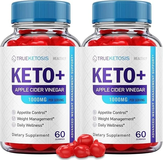 True Ketosis Keto Gummies Advanced Weight Loss Supplement (120 Gummies) 2-Pack