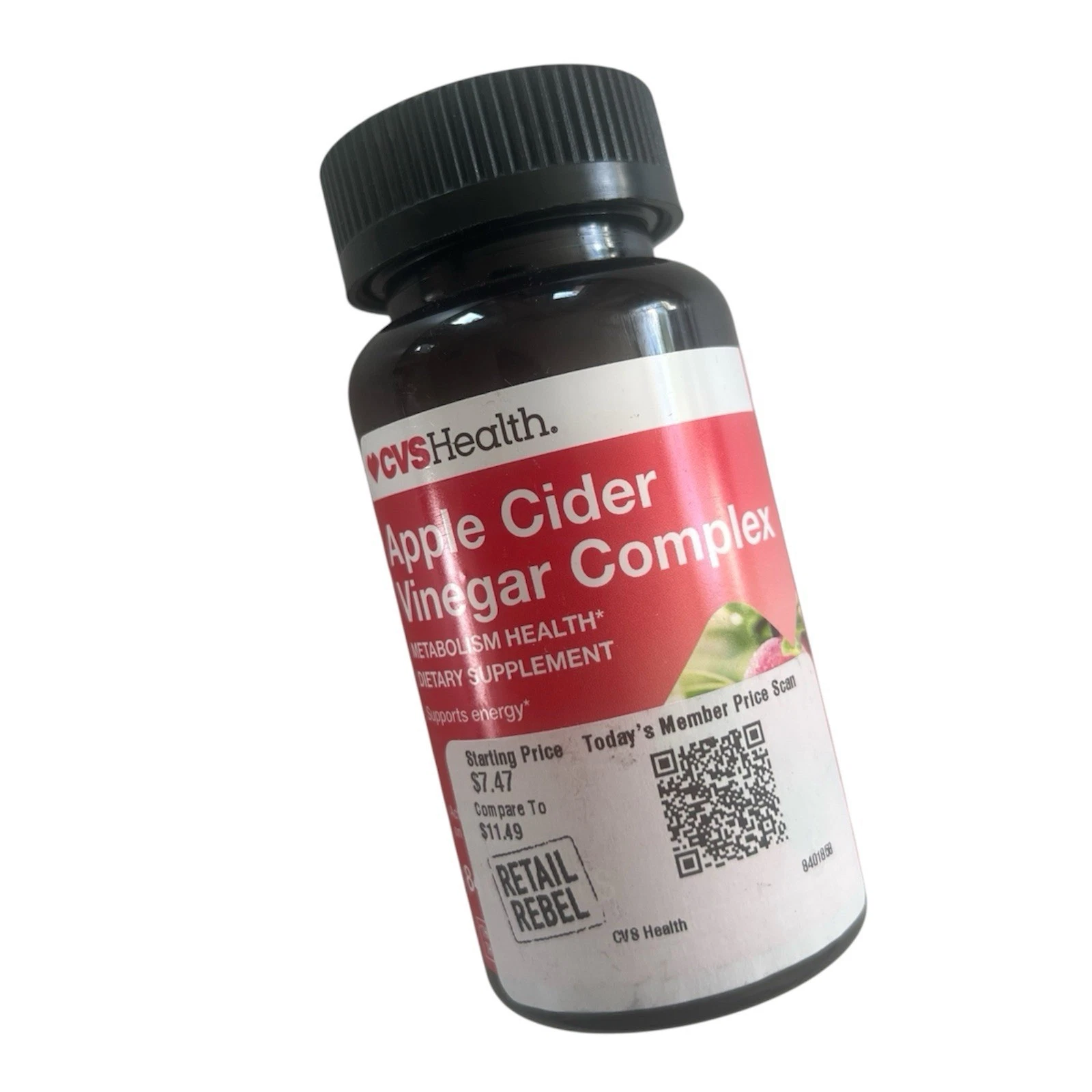 CVS Health Apple Cider Vinegar Complex Metabolism Exp 07/2027