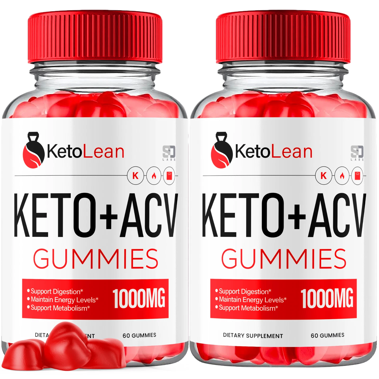 Keto Lean ACV Gummies - Maximum Strength for Body Shaping (2 Pack)