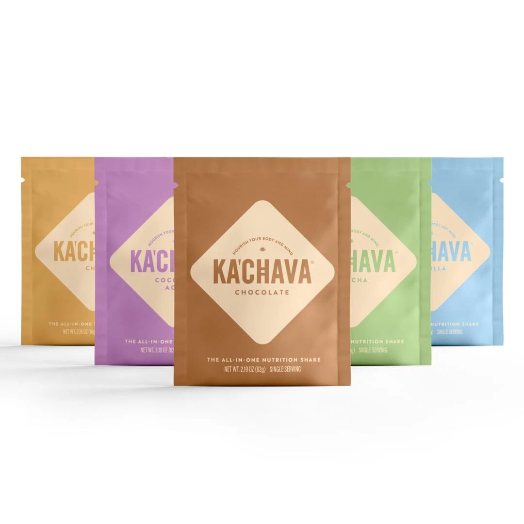 Ka’Chava All-In-One Nutrition Shake Blend 5 Flavor Sample Pack 5 Servings 85+...