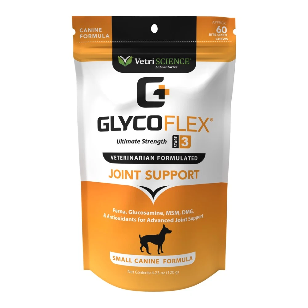 Glyco Flex 3 Joint Support for Small Dogs, 60 Bite Sized Chews