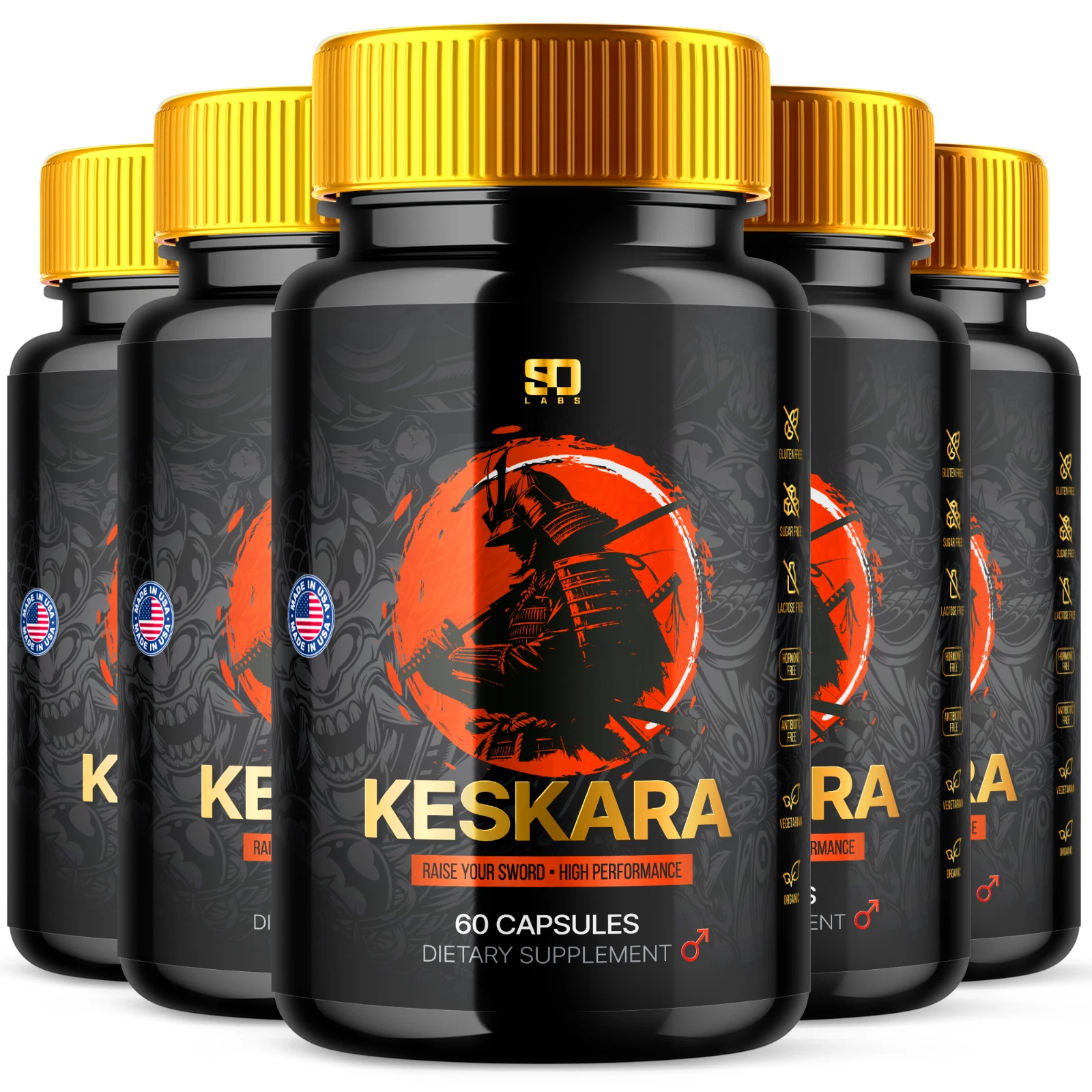 Keskara Male Health Pills - Boost Vitality and Enhance Performance (5 Pack)