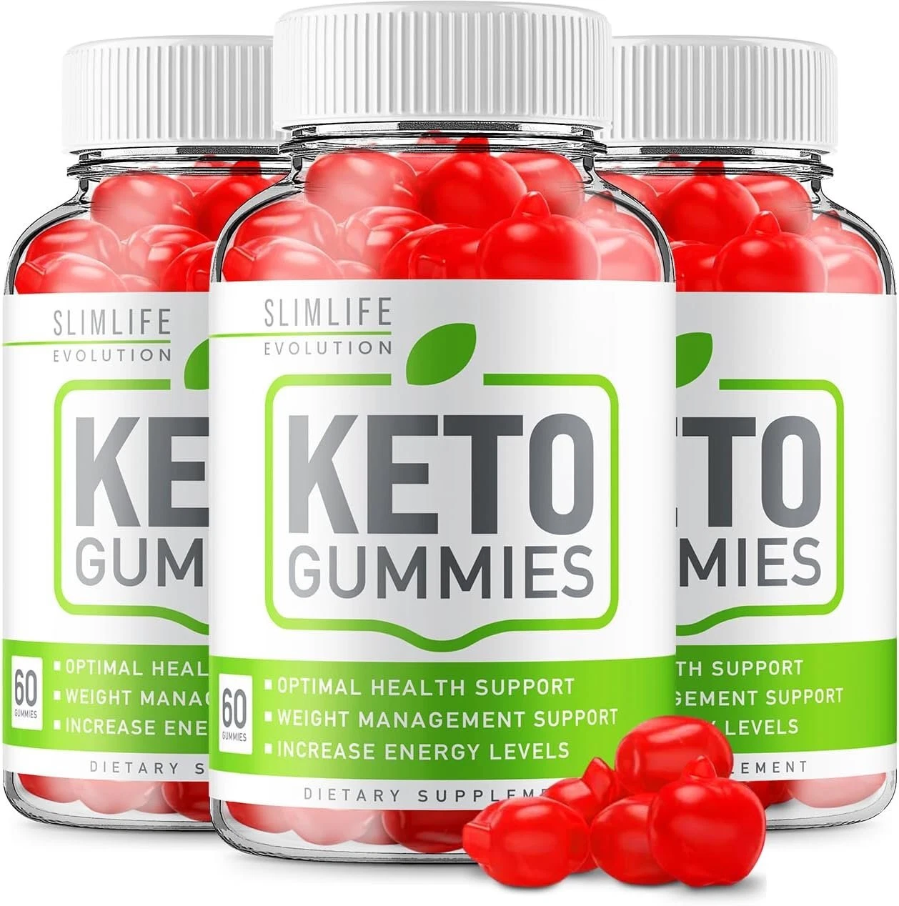 (3 Pack) SlimLife Keto ACV Gummies - Official - Keto Slim Life Evolutions ACV...