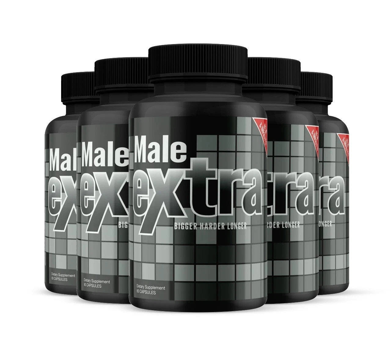 (5 Pack) Male Extra Virility Supplement, MaleExtra for Energy and Growth
