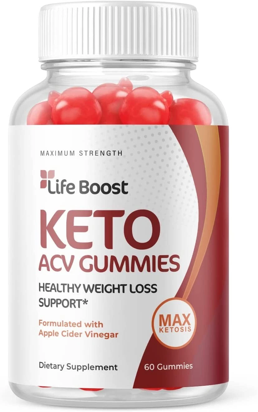 1 Pack - Life Boost Keto ACV Gummies - Vegan, Weight Loss Supplement - 60 Gums