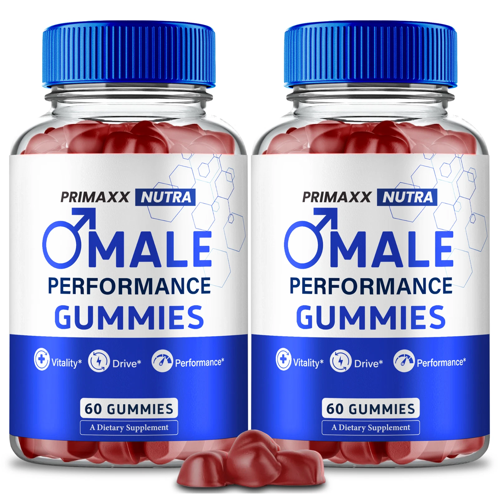 (2 Pack) Primaxx Nutra Men Gummies, PrimaxxNutra Max Performance Male Gummies