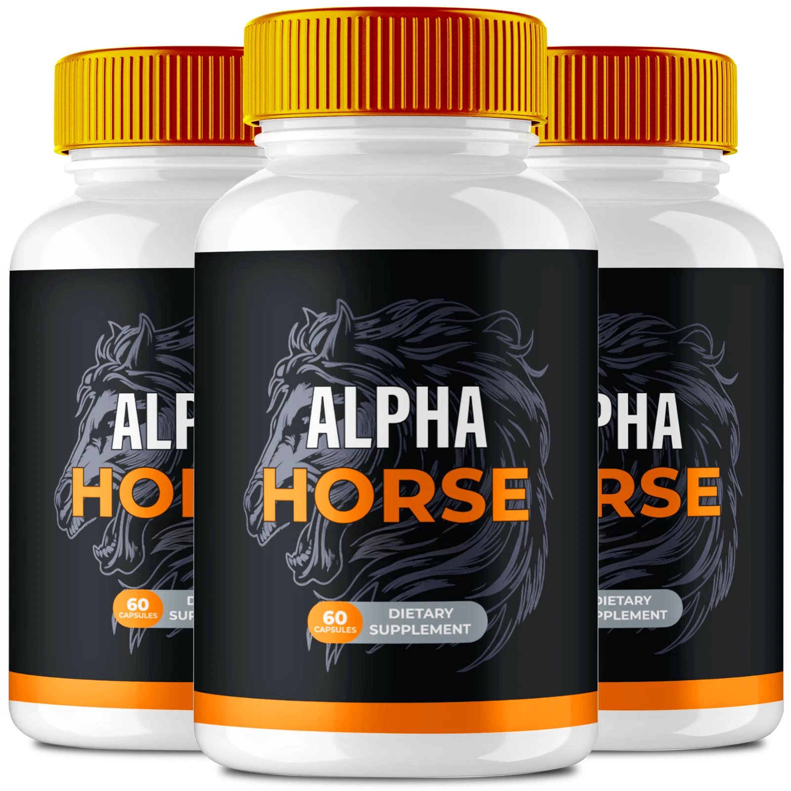 (3 Pack) Alpha Horse for Men, AlphaHorse Advanced Formula Male Support Pills