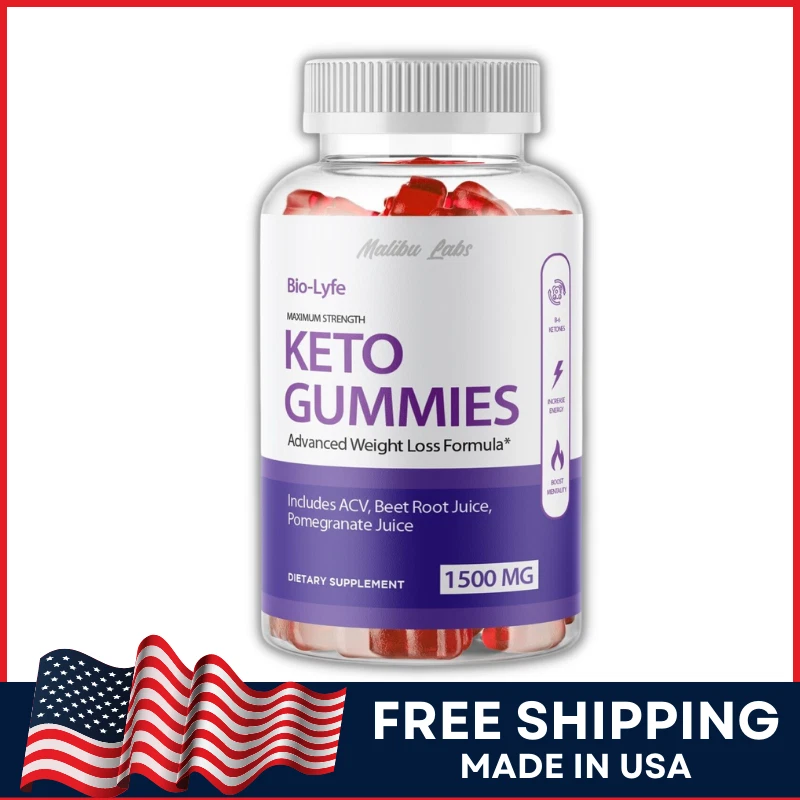 BioLyfe Keto ACV Gummies 1500mg Weight Loss Fat Burner Appetite Suppressant 1CT
