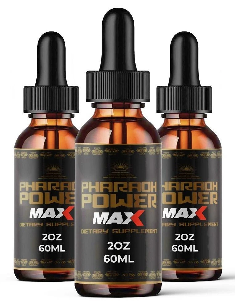 (3 Pack) Pharoah Power MAX Formula Drops, Male Health Supplement To Boost Energy