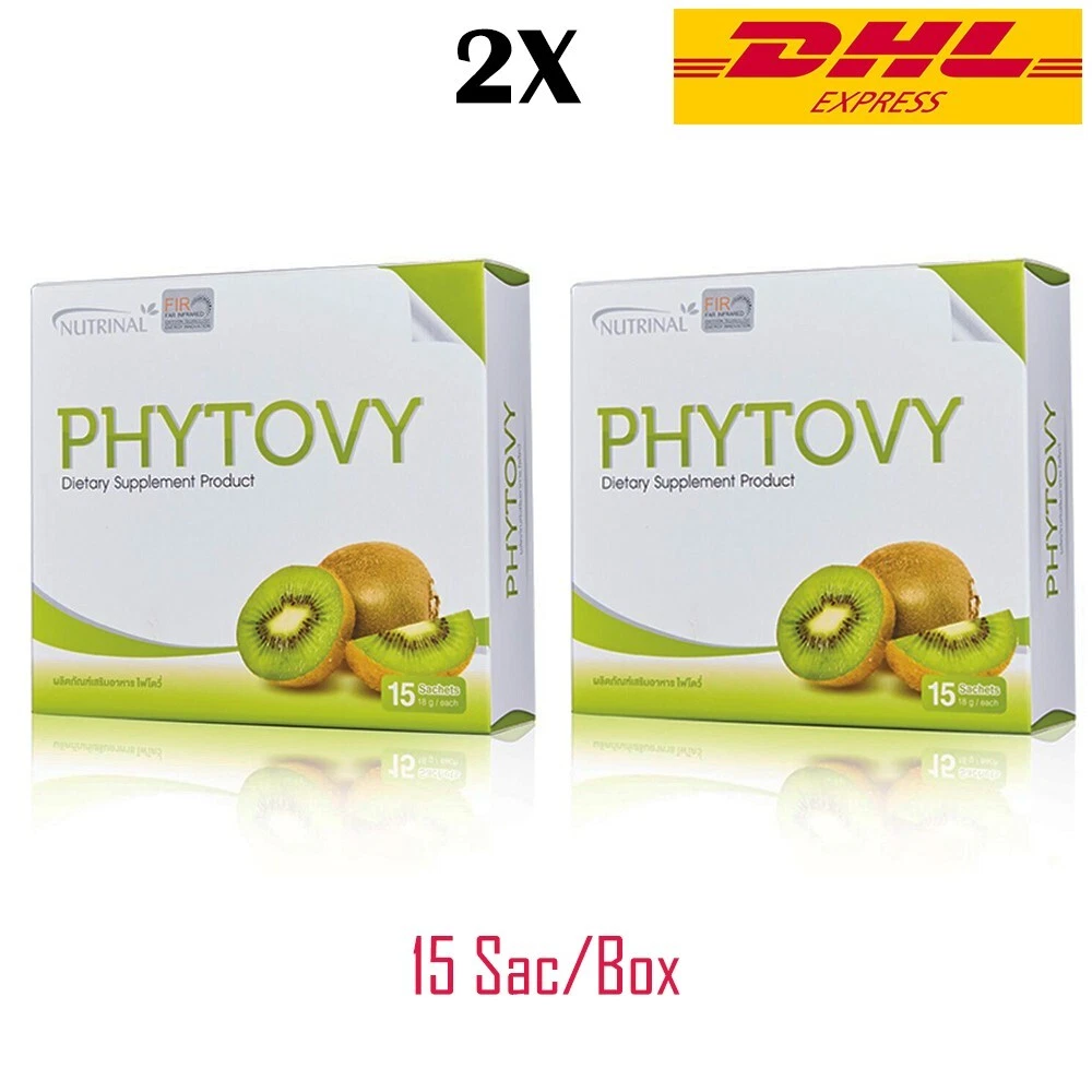 2X Phytovy Kiwi Extract Supplement slim Detox Clean Weight Manage 15 sac