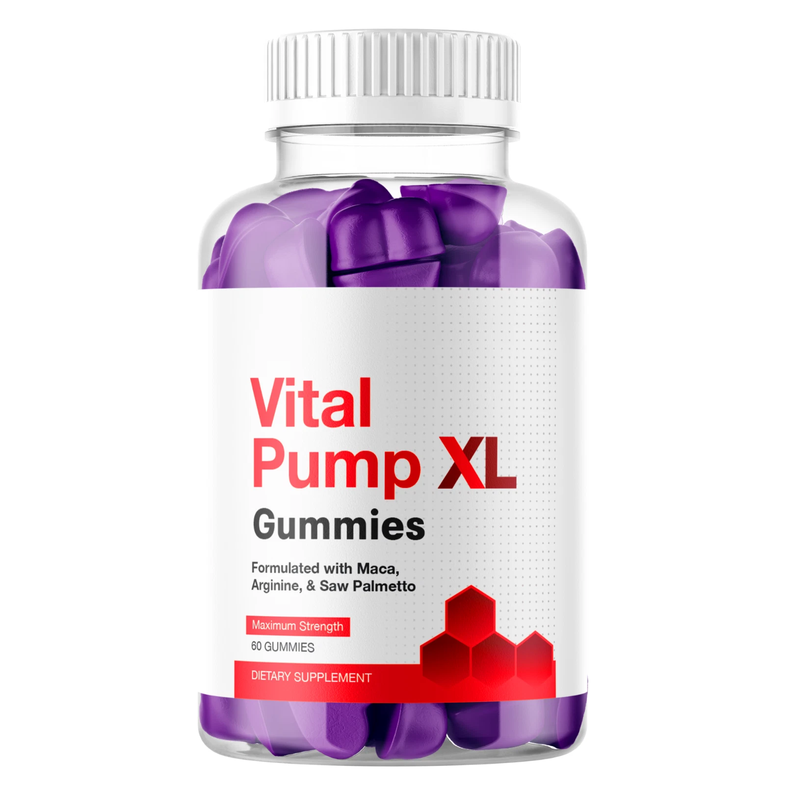Vital Pump XL Gummies for Men Maximum Strength Vitamin Supplement 60 Gummies