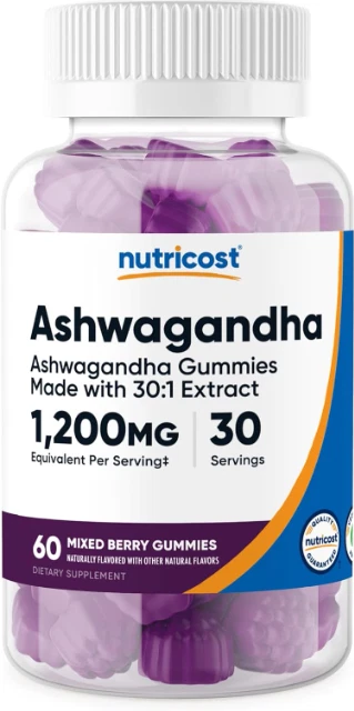 Ashwagandha Mixed Berry Gummies - 60 Count