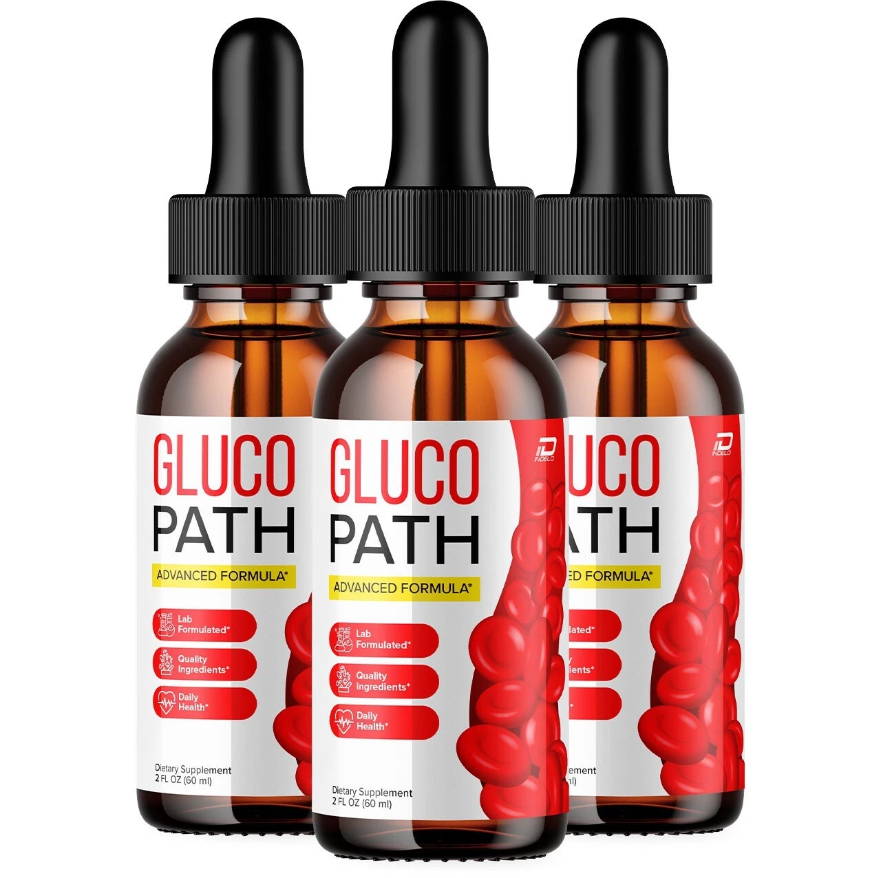 (3 Pack) Gluco Path Drops Healthy Formula - GlucoPath Drops All Natural Healthy