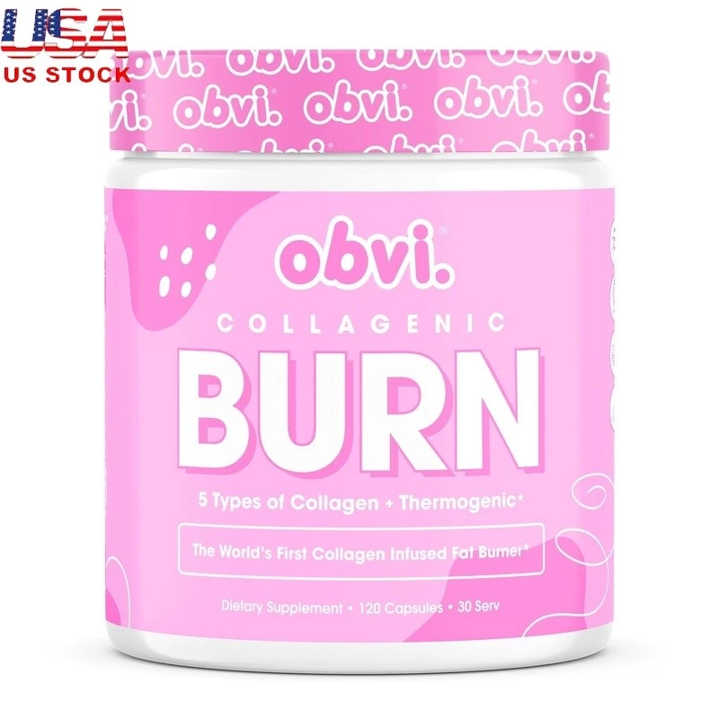 Collagen Infused Thermogenic Fat Burner Capsules Weight Loss Energy Boost New