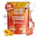 Laser Beams Creatine Monohydrate Gummies - 5g Creapure Creatine per Serving -...