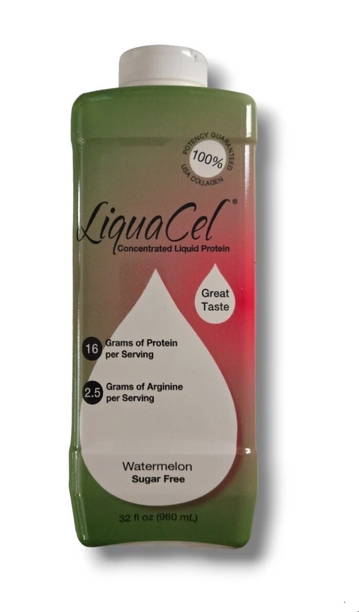 LiquaCel Concentrate Liquid Protein 16g per srv Great Watermelon Flavor 32 fl oz