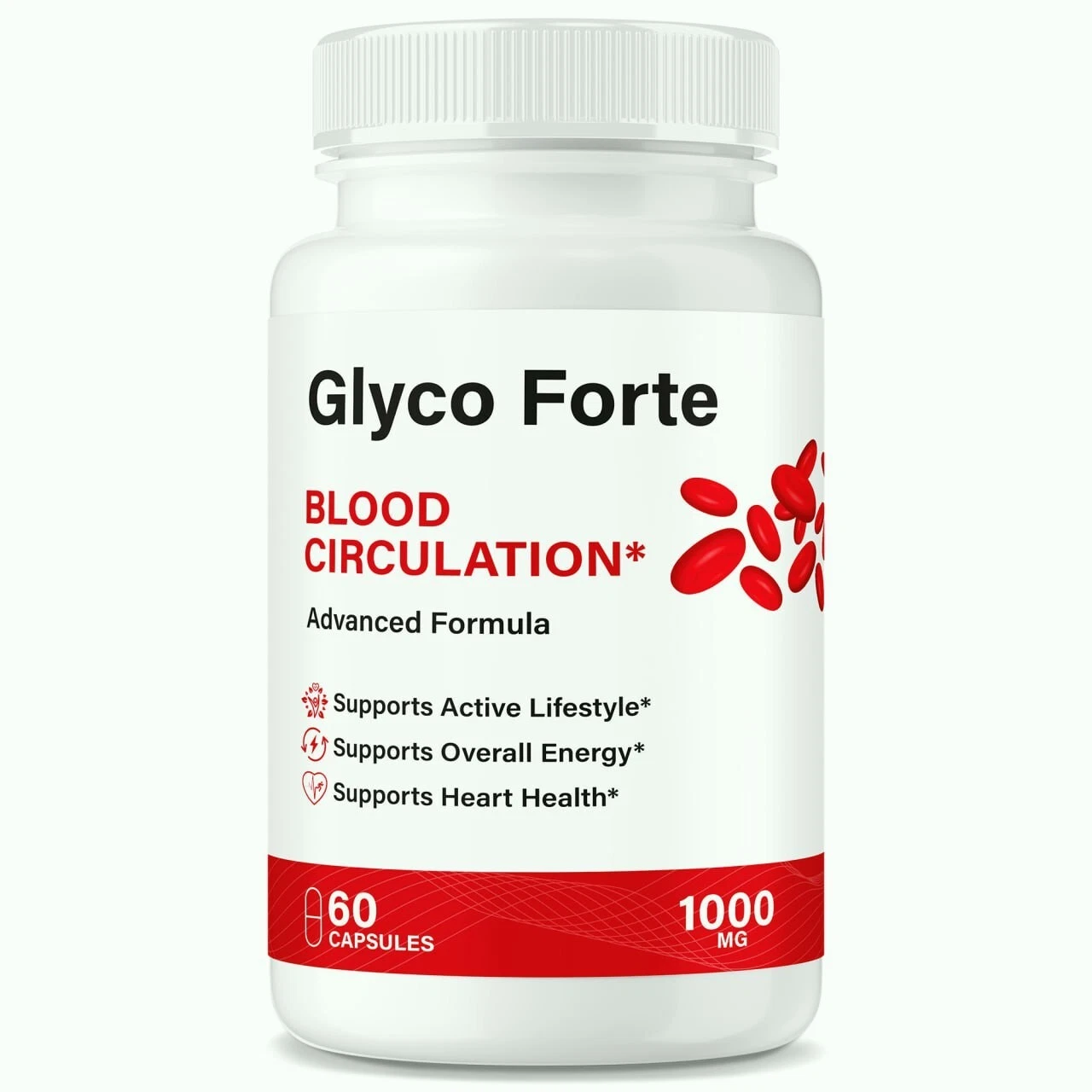 Glyco Forte Blood Support Pills , GlycoForte for Blood Pressure & Sugar 60ct