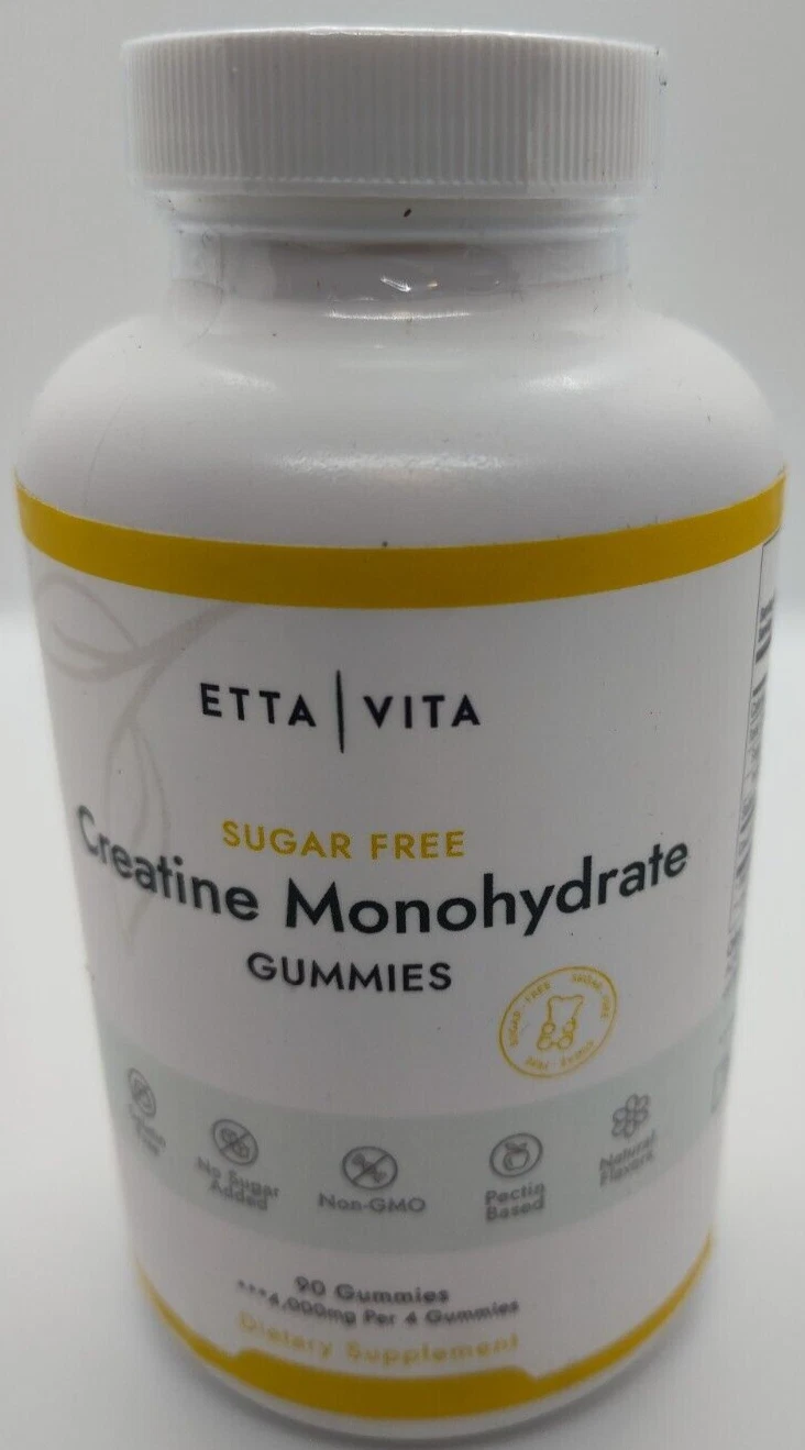 Sugar Free Creatine Monohydrate Supplement 90 Gummies 03/2026