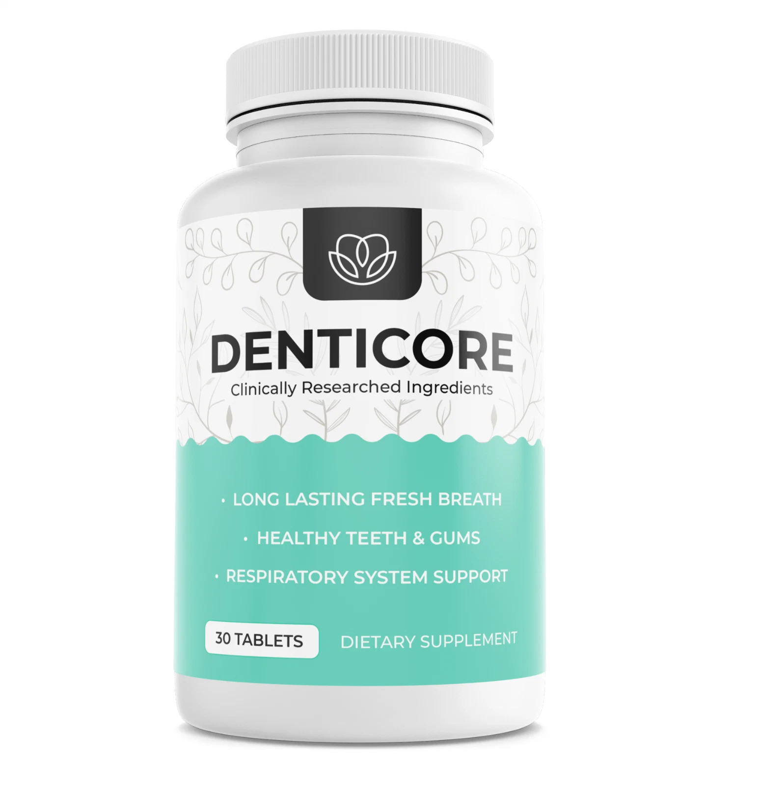 DENTICORE Dental Health Supplement Oral Support Teeth Gums Fresh 30 Tablets