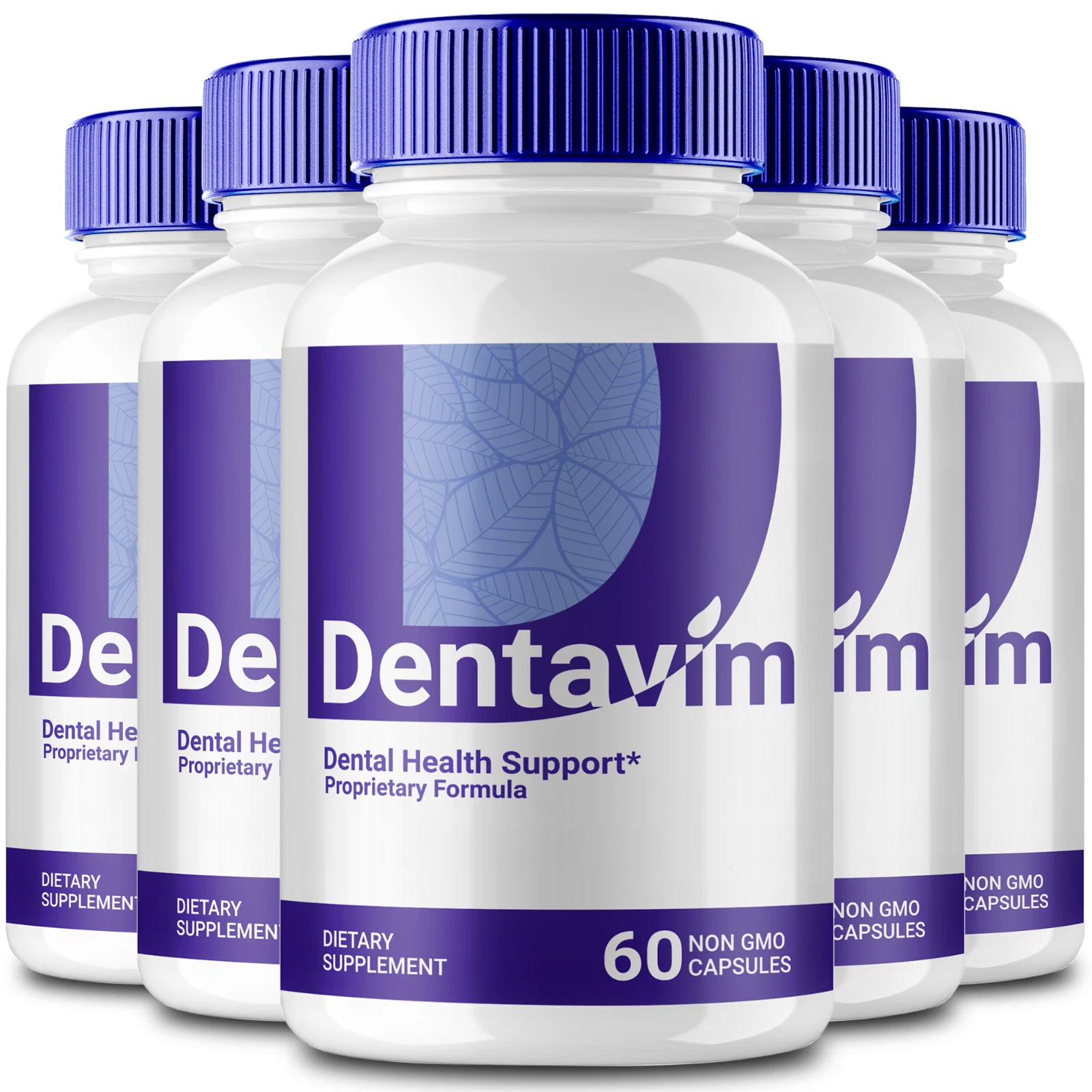 (5 Pack) Dentavim Dental Support Pills for Stronger Teeth & Healthier Gums