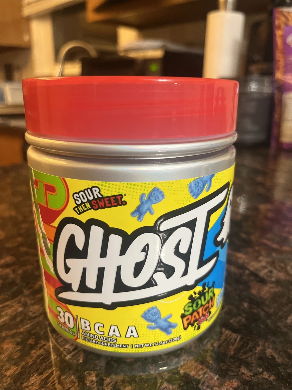 GHOST BCAA - Sour Patch Kids BLUE RASBERRY (30 Servings) EXP: 03/26