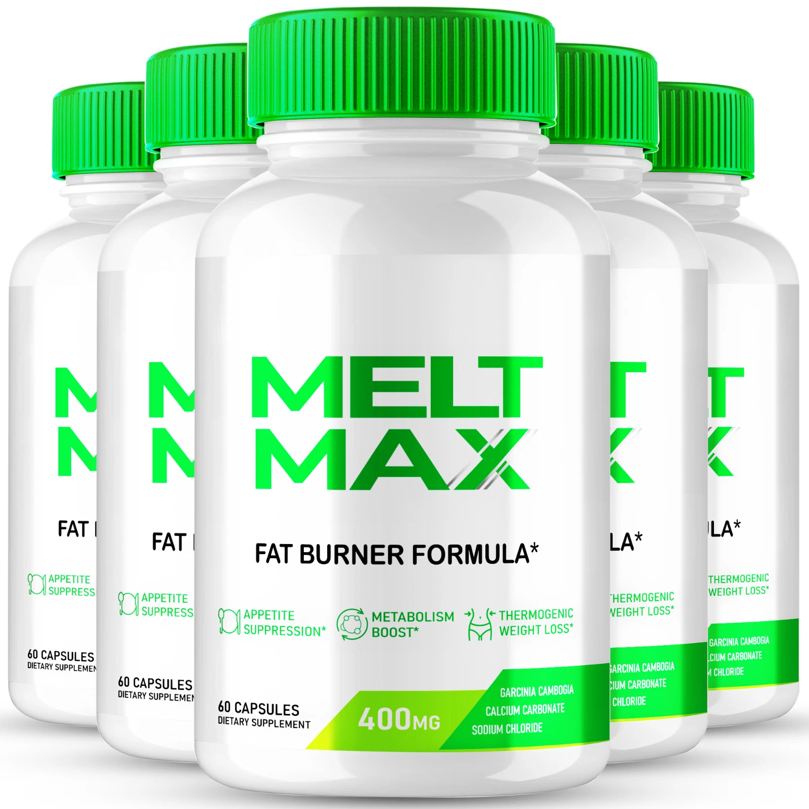 (5 Pack) Melt Max Keto Capsules, Advanced Weight Loss Management Pills