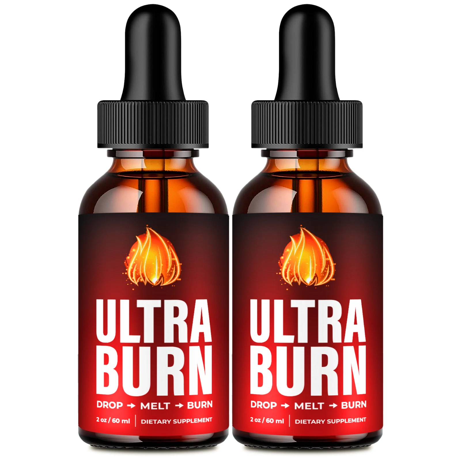 (2 Pack) Ultra Burn Keto Drops, Advanced UltraBurn for Weight Loss Droppers