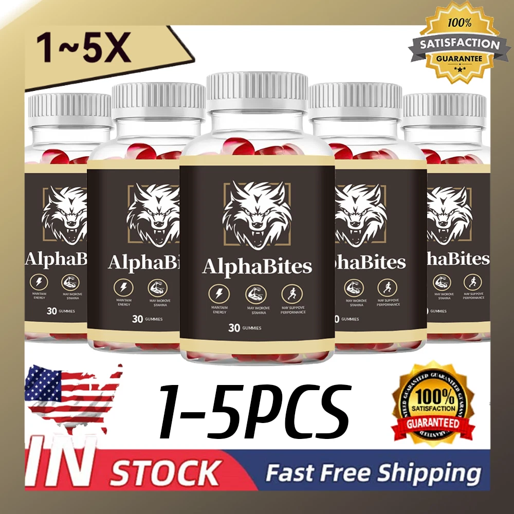 Alpha Bites Gummies Max Performance Support Healthy Alphabites (60g) 1-5Pcs