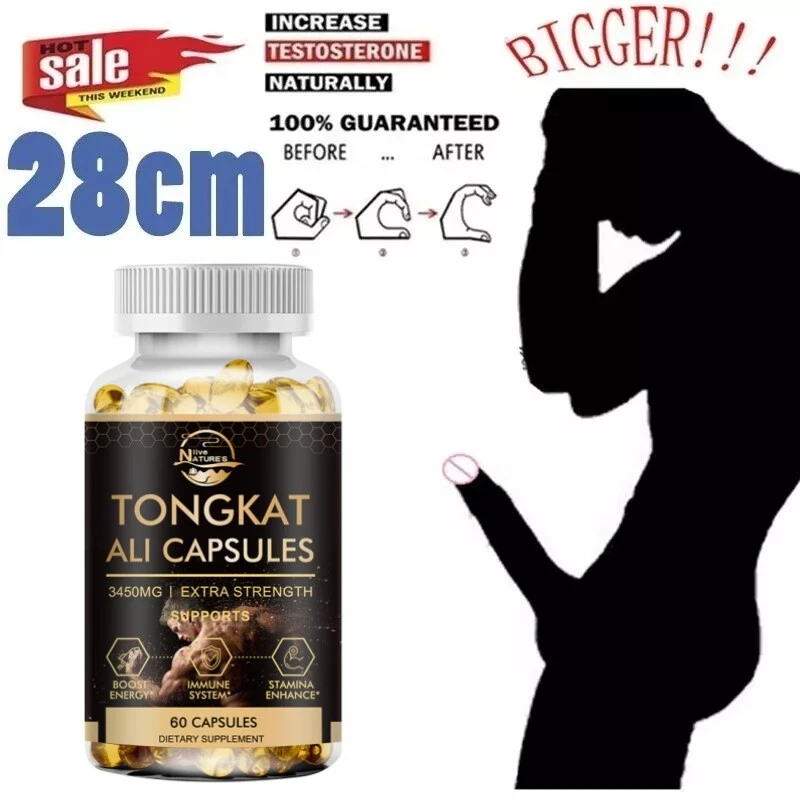 Male Enhancement Capsules Booster & Thicker Last Longer Stronger Bigger 60 Pills