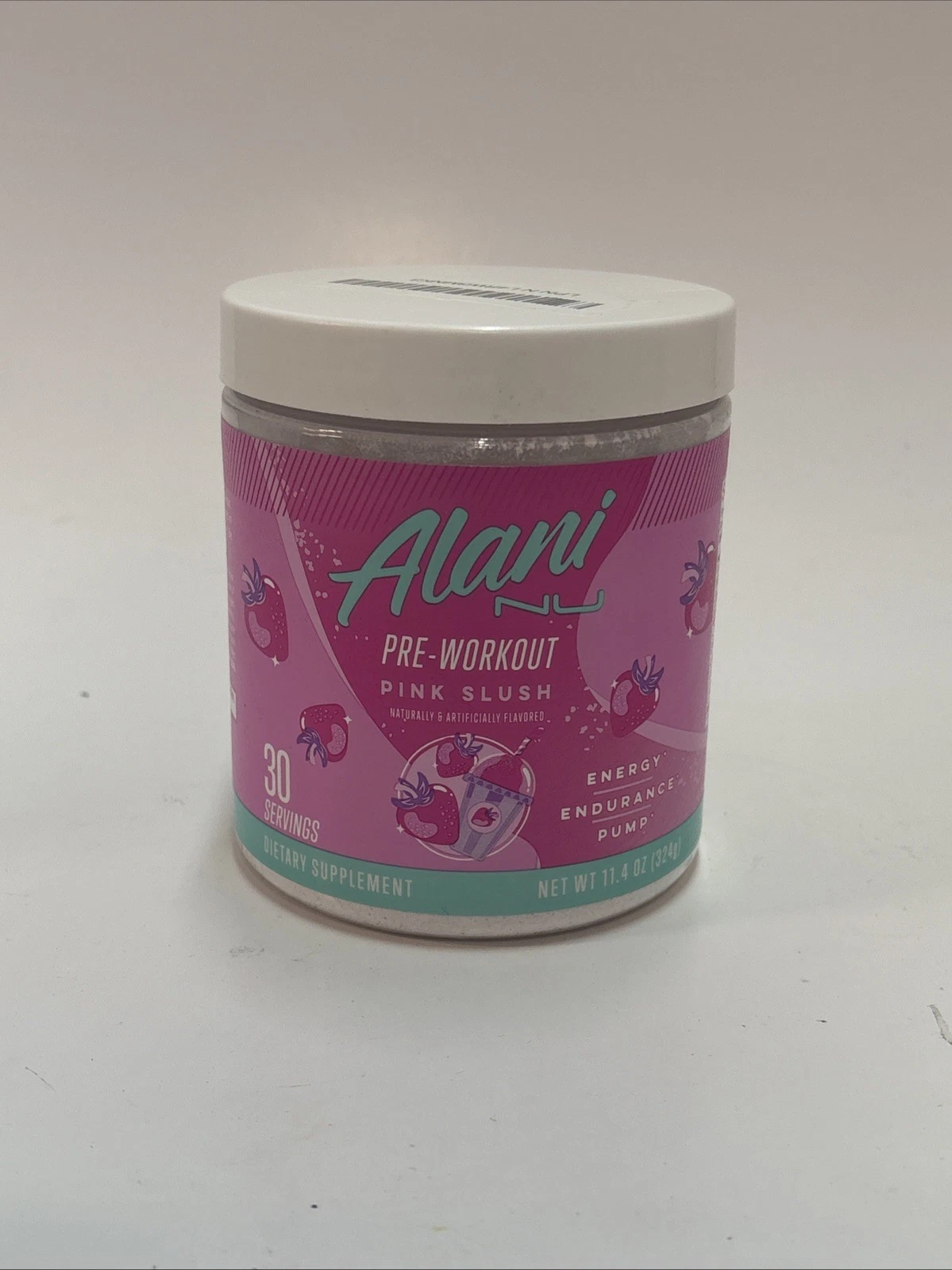 10.2oz Sugar-Free Pre Workout Powder - Pink Slush Flavor for Maximum Energy