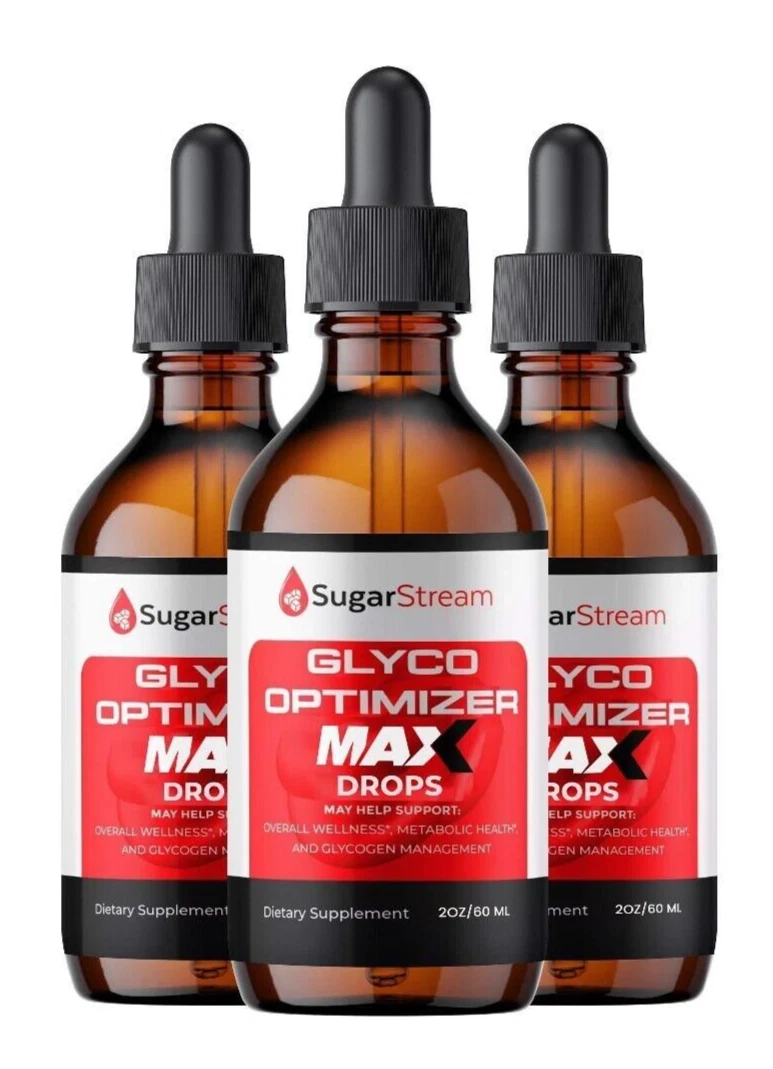 Sugar Stream Glyco Optimizer MAX Drops, SugarStream Drops ( 3 Pack )