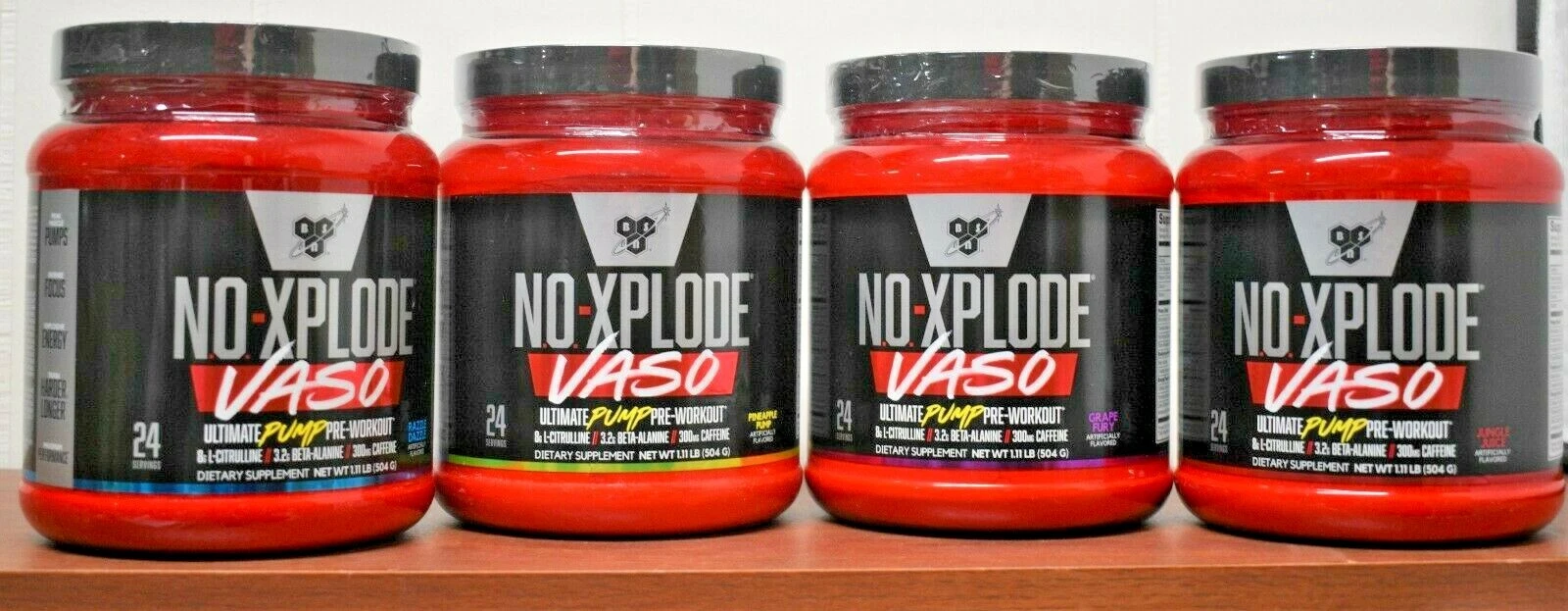 BSN N.O.-XPLODE VASO Pump Pre-Workout 24 Servings NO Explode 1.11 LB (504 G)