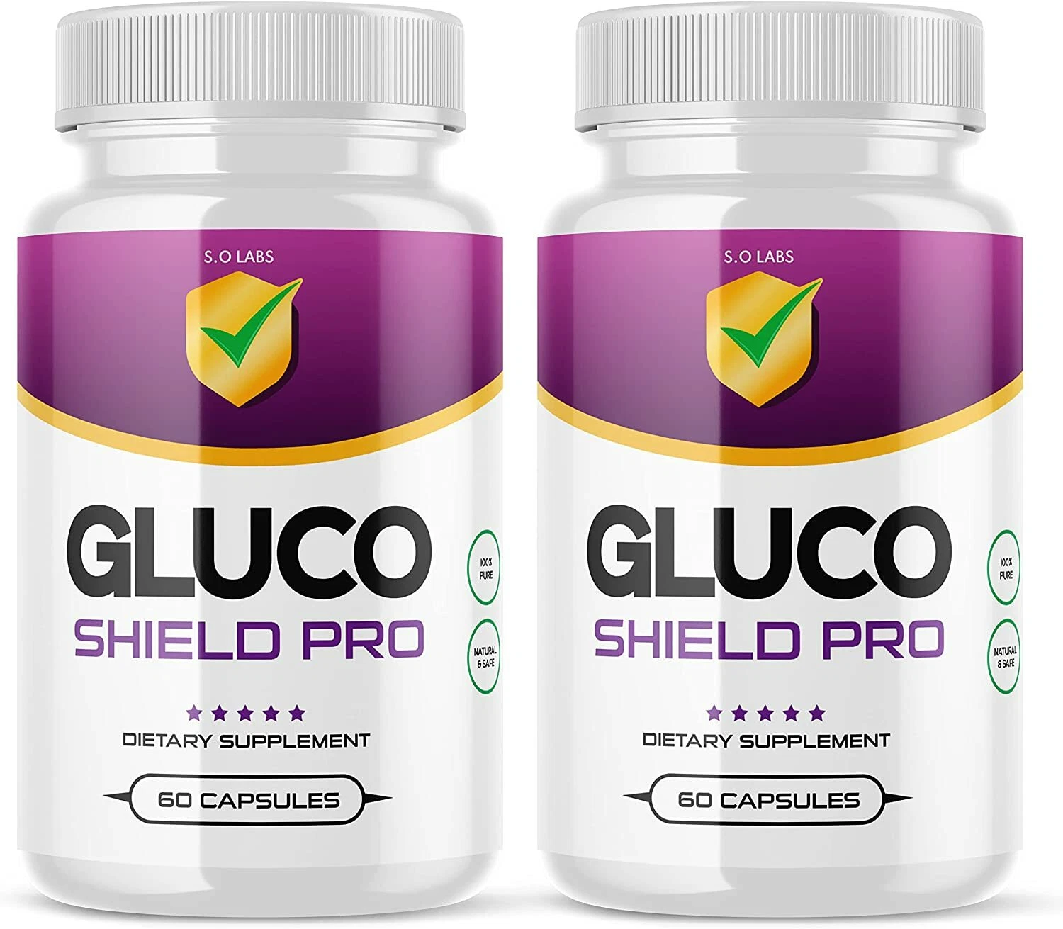 2-Gluco Shield Pro Herbal Supplement, Supports Blood Sugar, Glucose, Metabolism