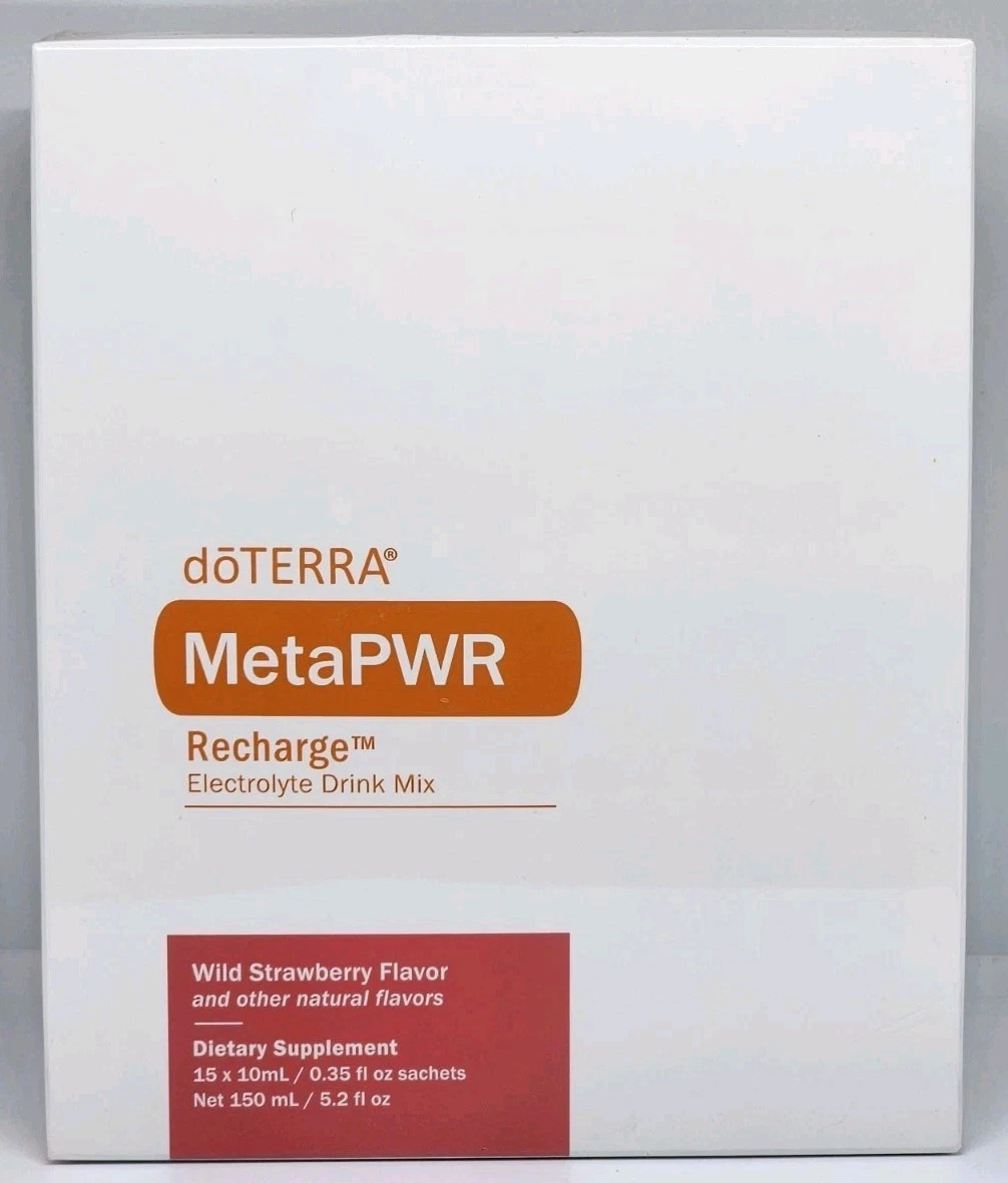 doTERRA MetaPWR Recharge Electrolyte Drink Mix Strawberry 30 Sachets Exp. 1/2026