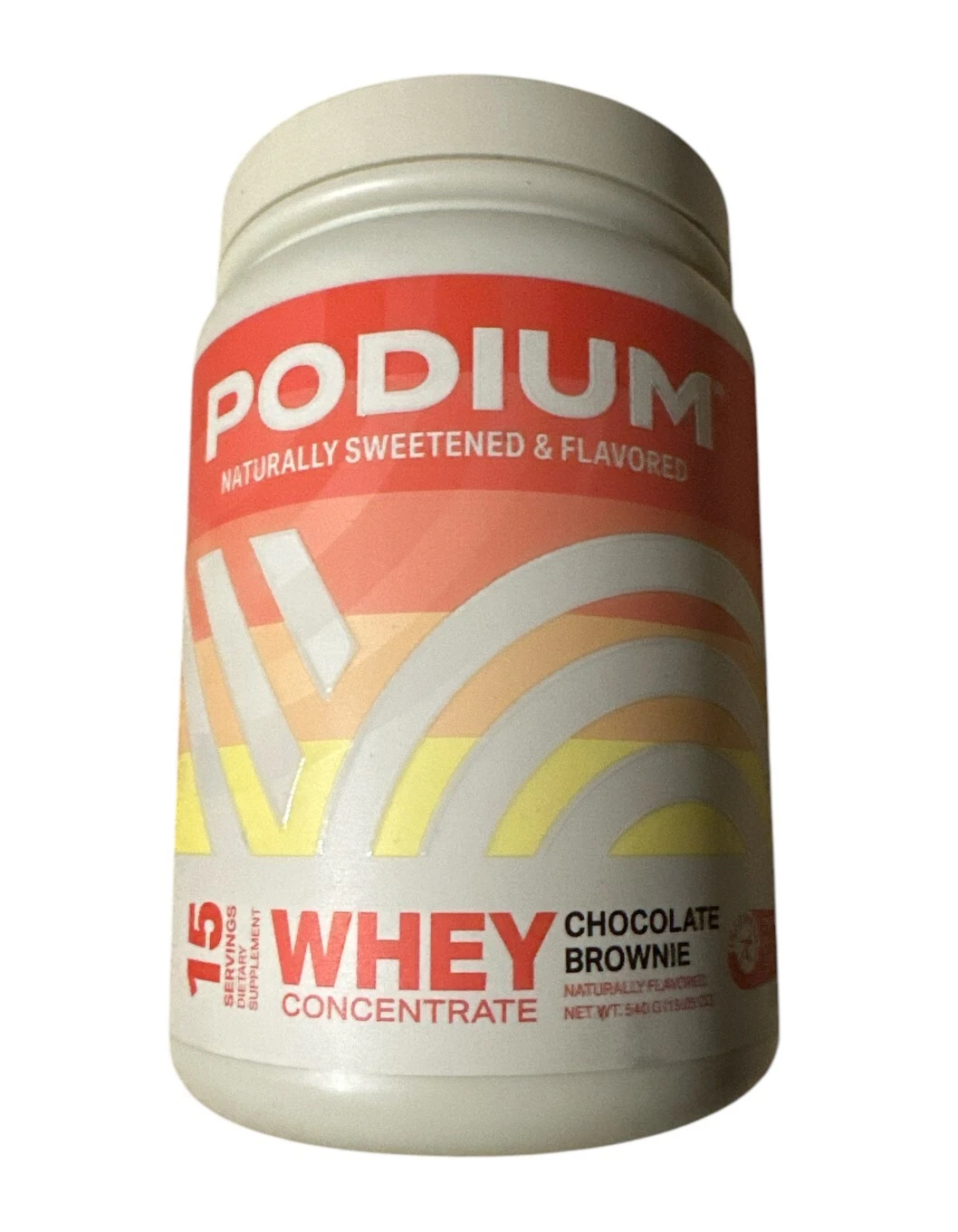 Podium Nutrition Whey Protein Powder 22g Protein Per Serving Chocolate Brownie