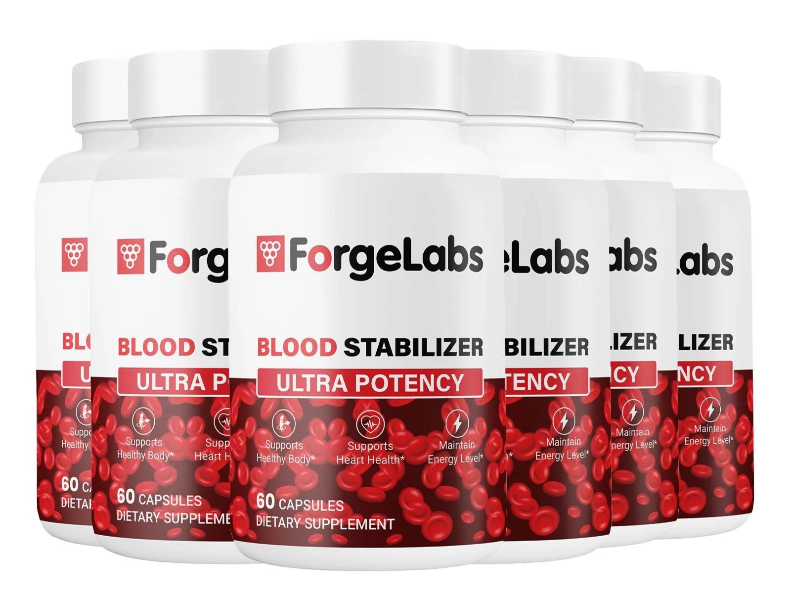 (6 Pack) ForgeLabs Blood Stabilizer, Forge Labs Advanced Blood Support