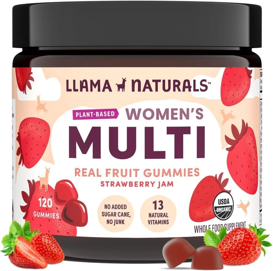 Multivitamin for Women, Vegan, Organic Gummies with Vitamin D, C and K, Women...