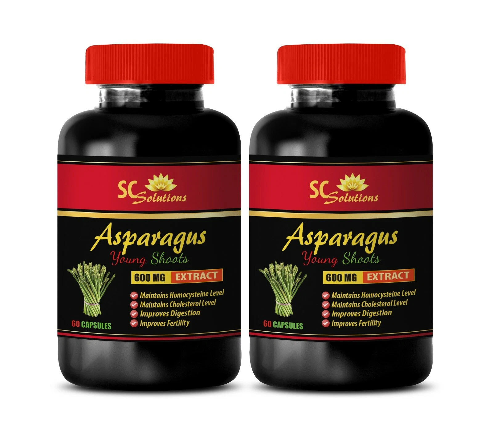 digestion food - ASPARAGUS YOUNG SHOOTS - fertility enhancement 2Bottle