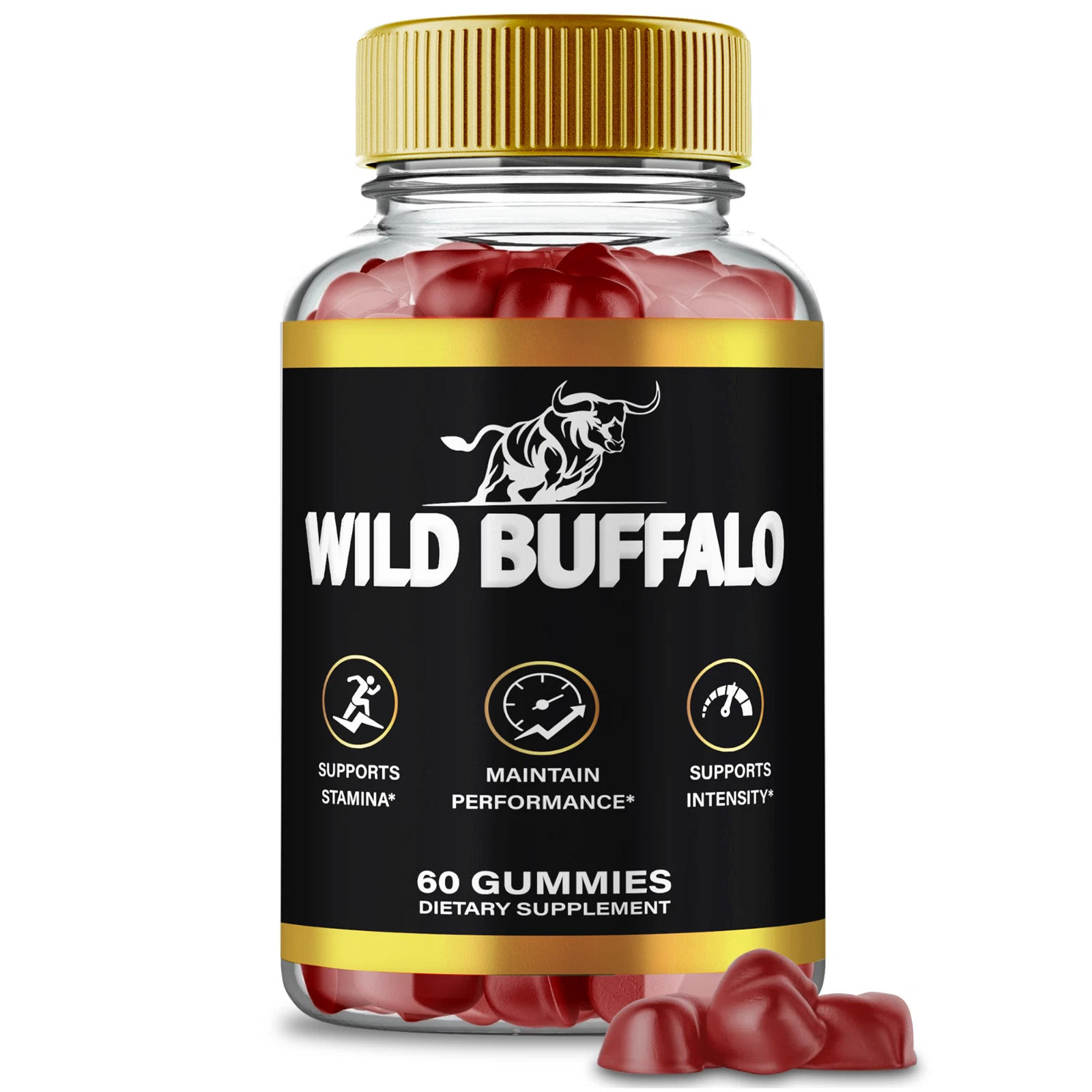 Wild Buffalo Male Gummies, WildBuffalo Performance Gummy for Men 60ct