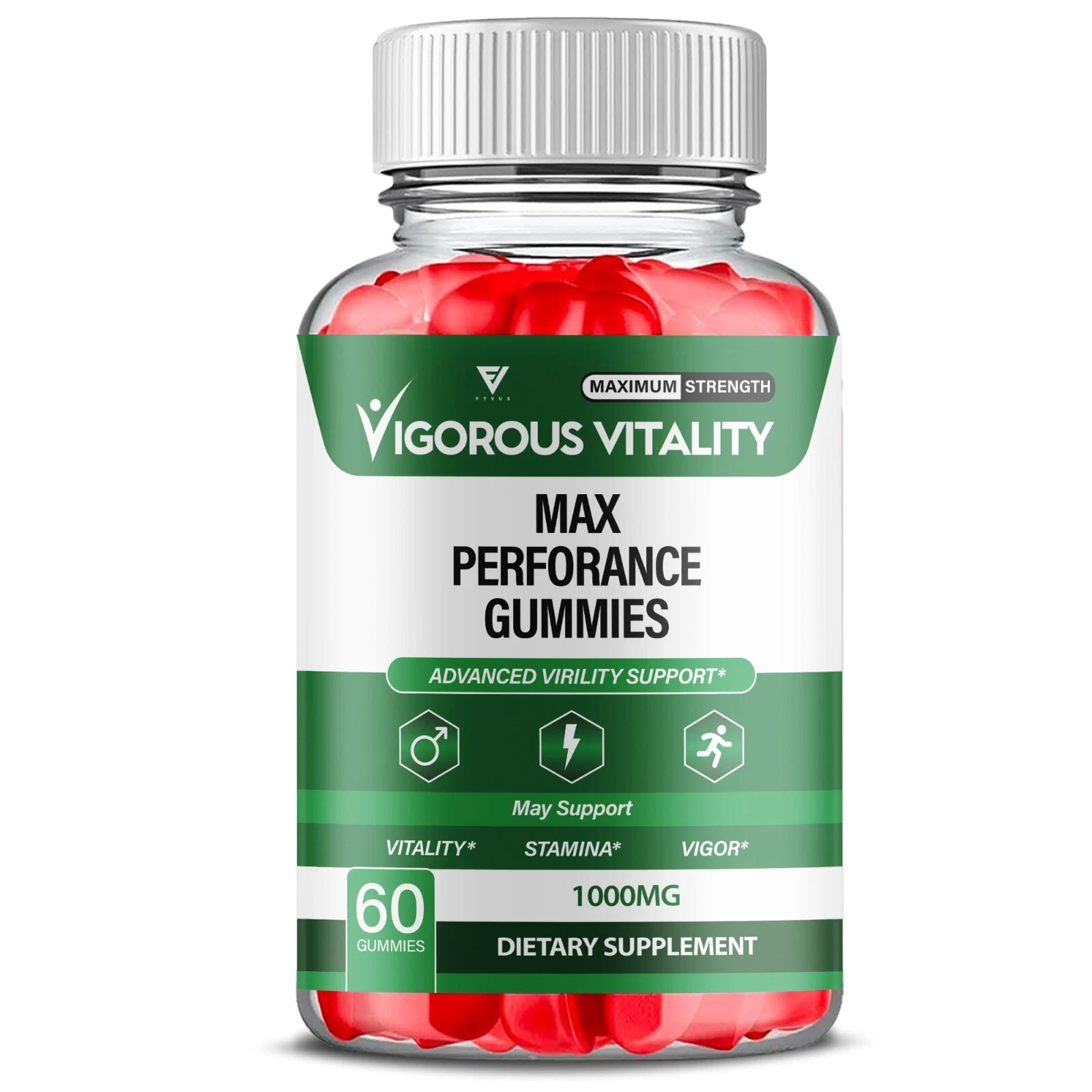 (5 Pack) Vigorous Vitality Gummies, Vigorous Vitality Supplement (300 Gummies)