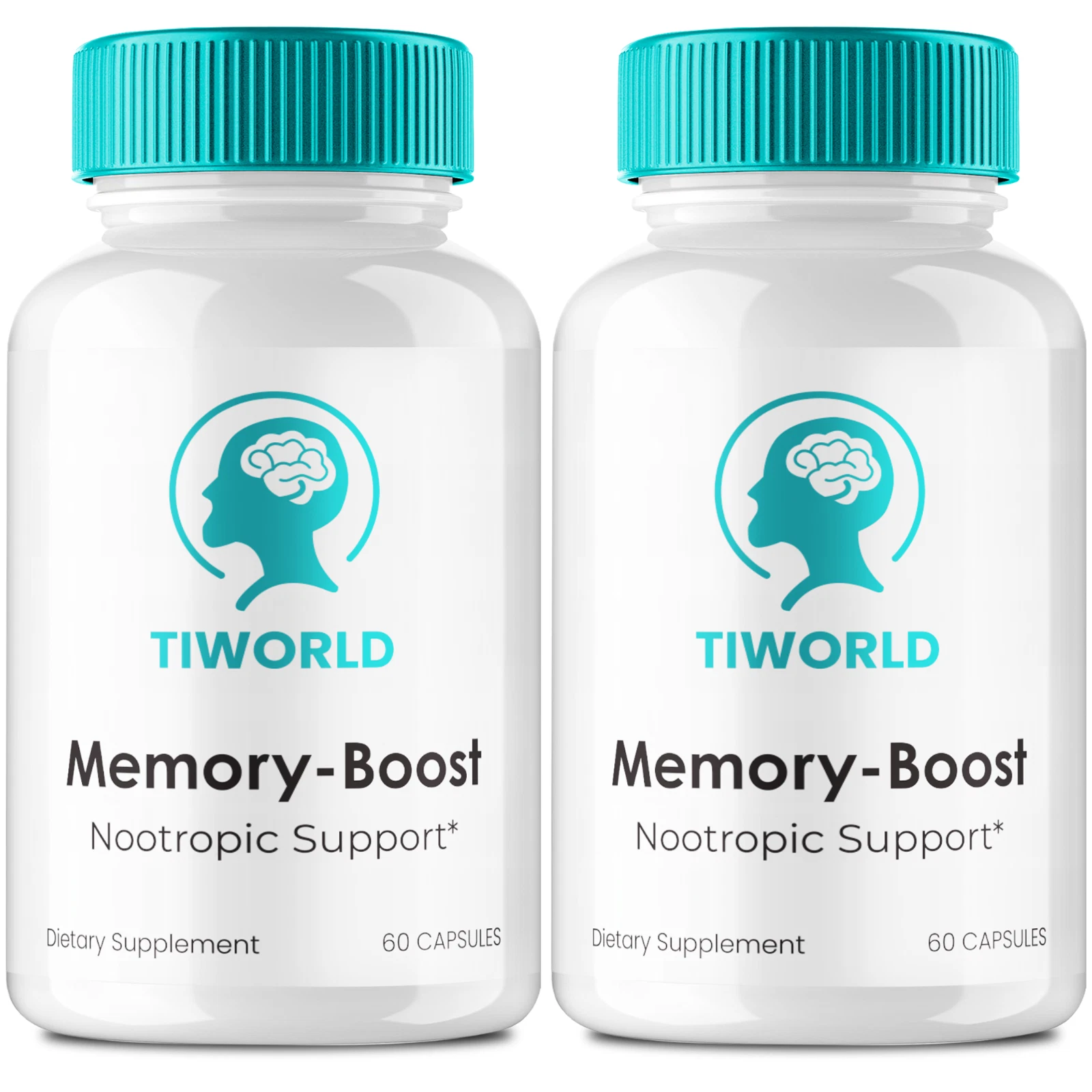 (2 Pack) Tiworld Memory Boost Capsules for Nerve and Brain Health Support Pills