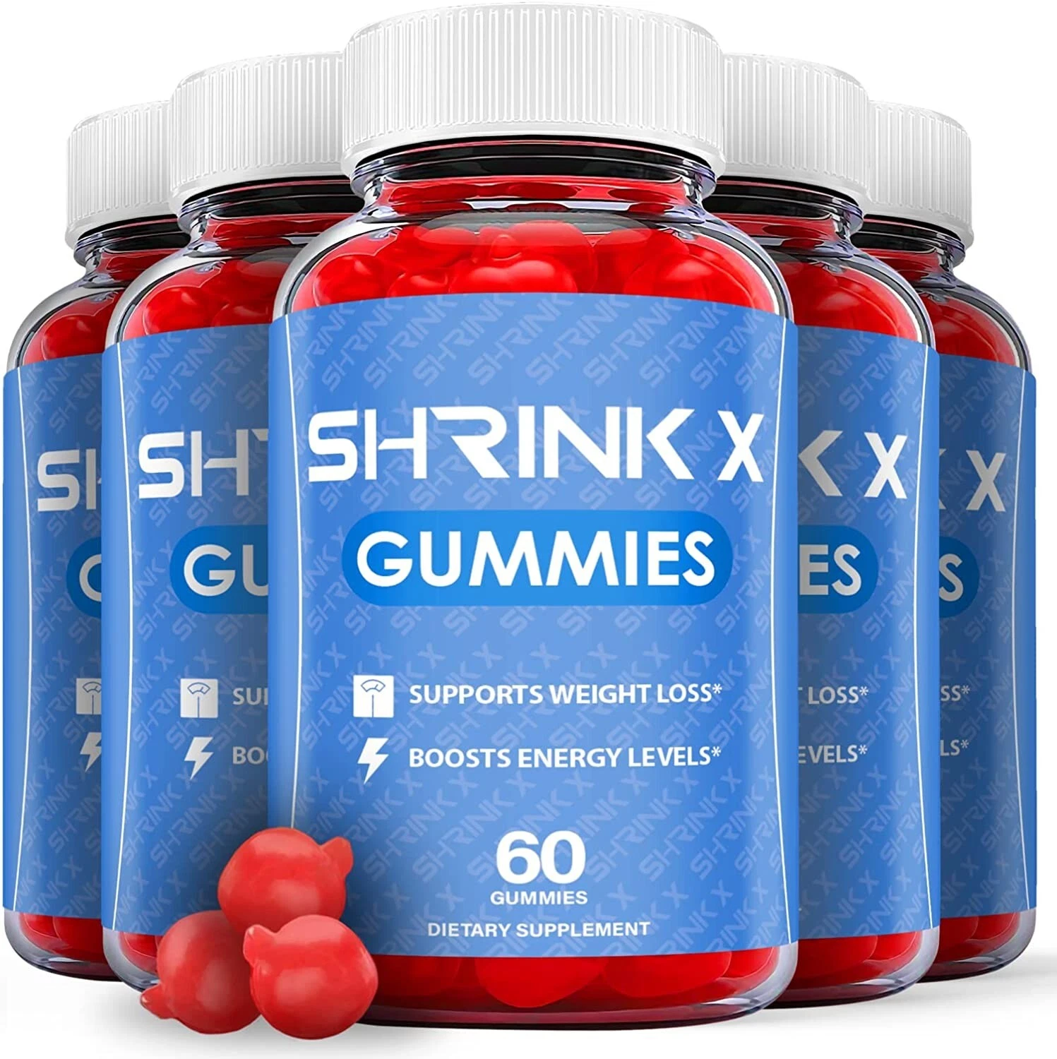 5 Pack - ShrinkX Keto ACV Gummies - Vegan, Weight Loss Supplement - 300 Gummies