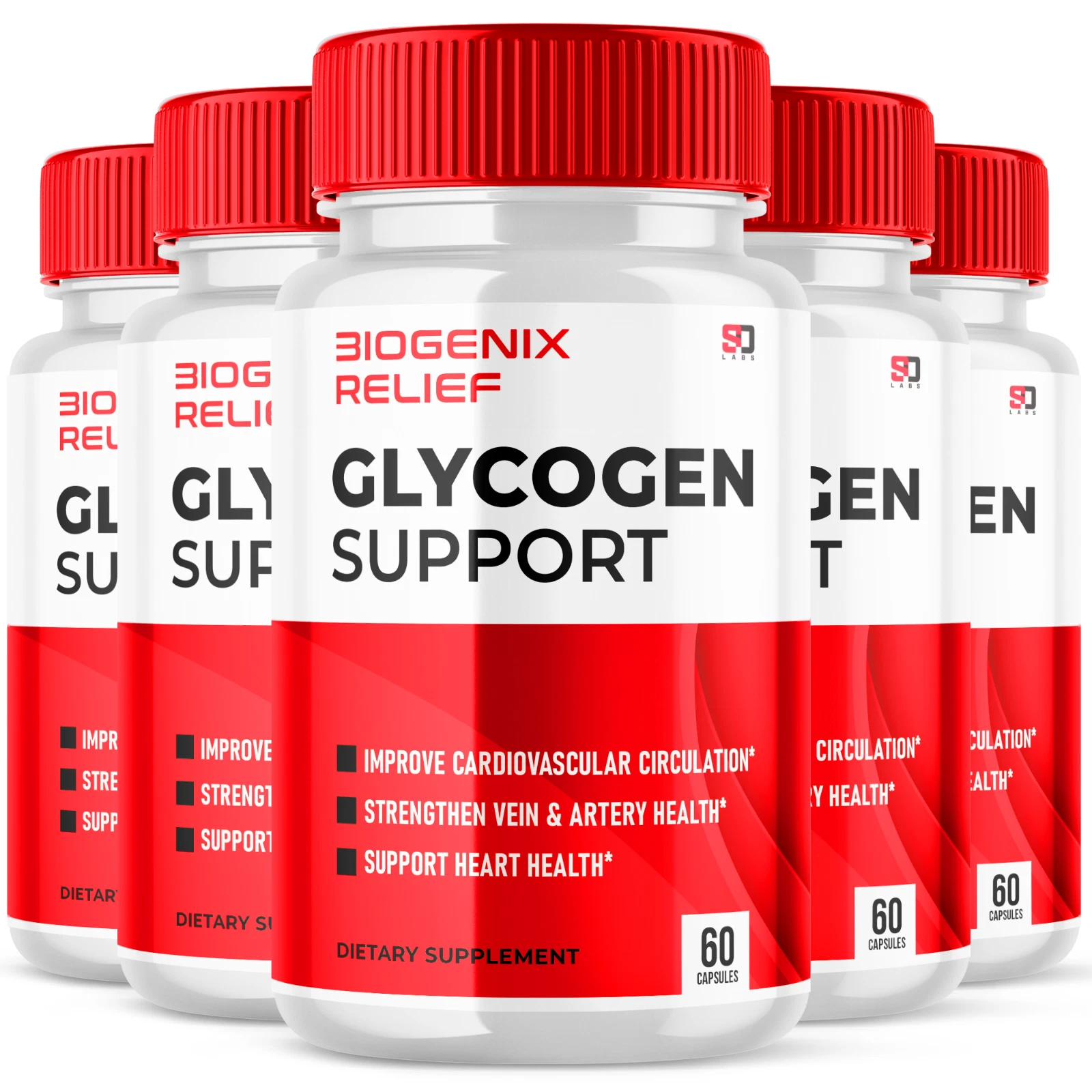 Biogenix Relief Pills for Glycogen Support and Metabolism (5 Pack)