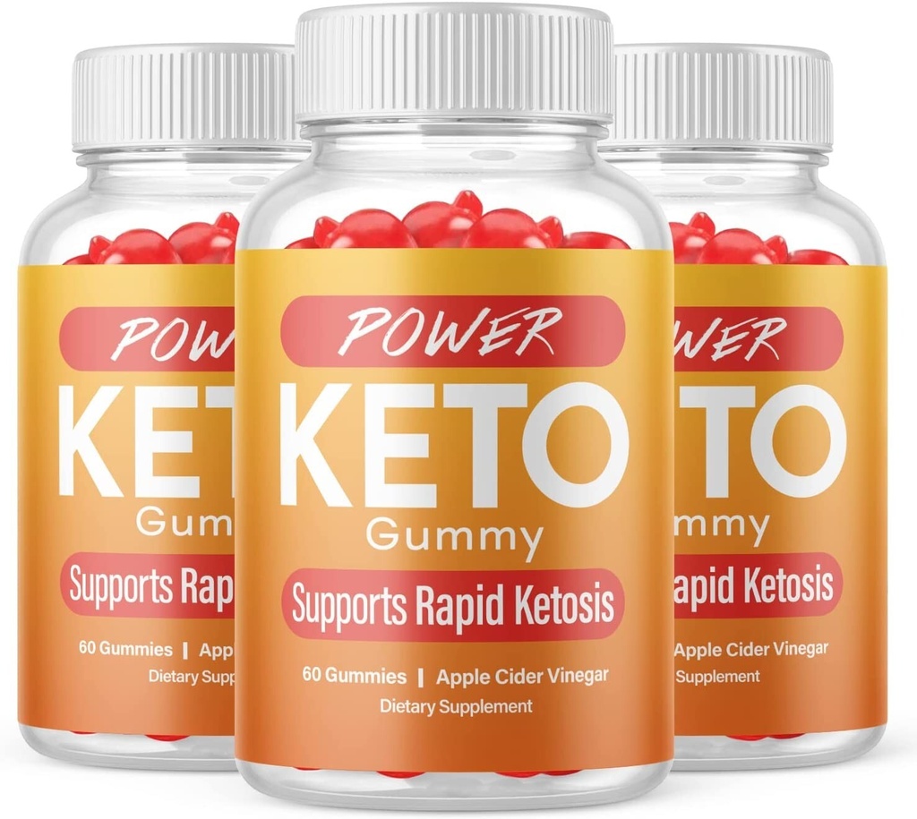 3-Power Keto Gummies, Weight Loss, Fat Burner, Appetite Suppressant Supplement