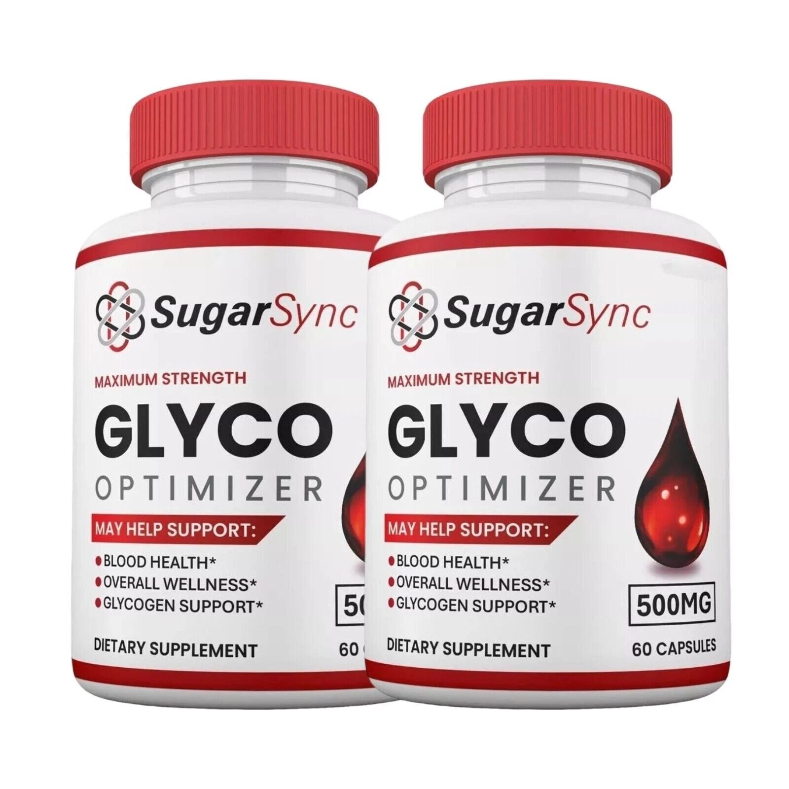 2-Pack Sugar Sync Glyco Optimizer, SugarSync for Glycogen Support - 120 Capsules
