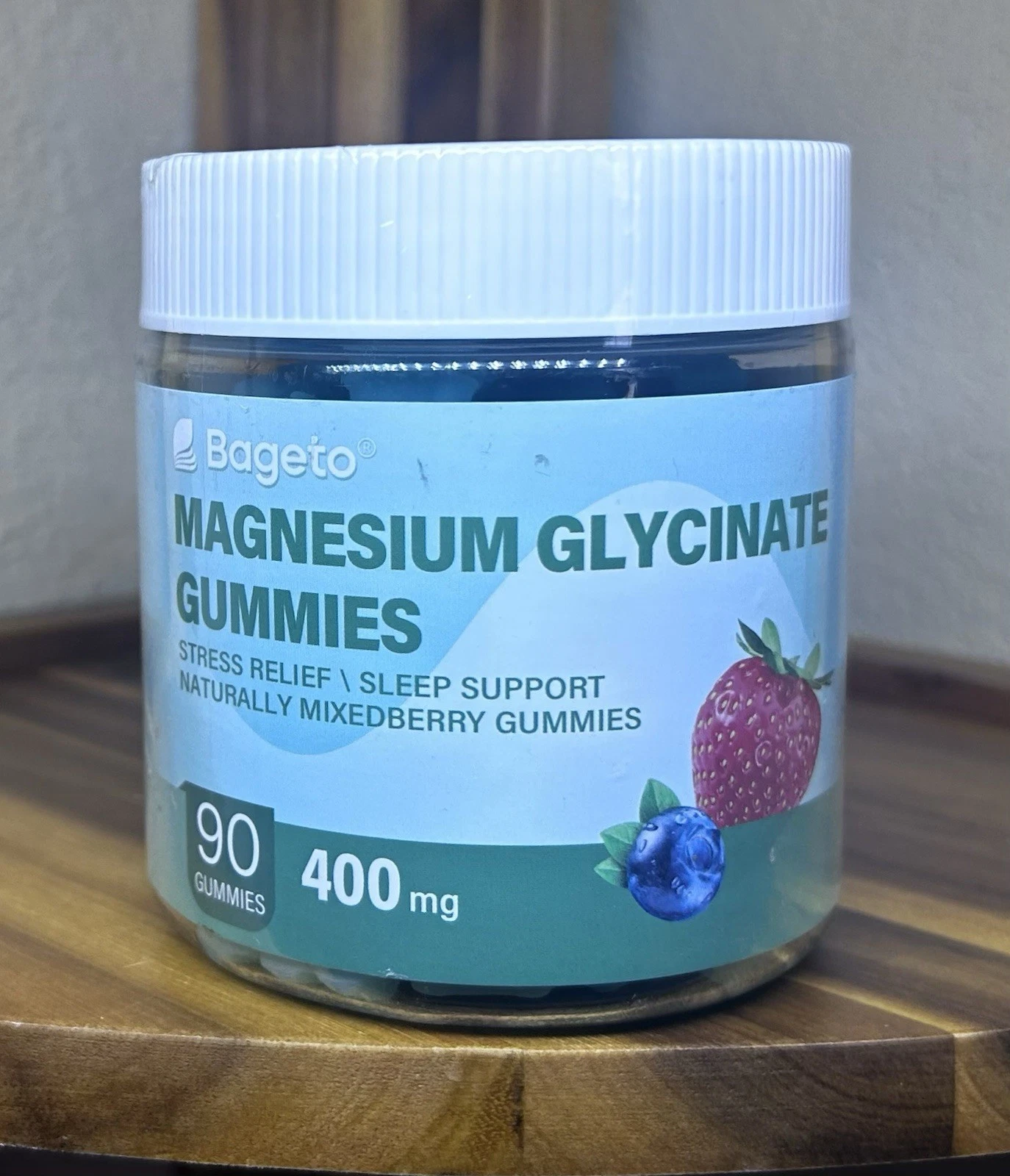 Magnesium Glycinate Gummies 400mg for Adults & Kids,90 Sugar Free-Ex 03/2026