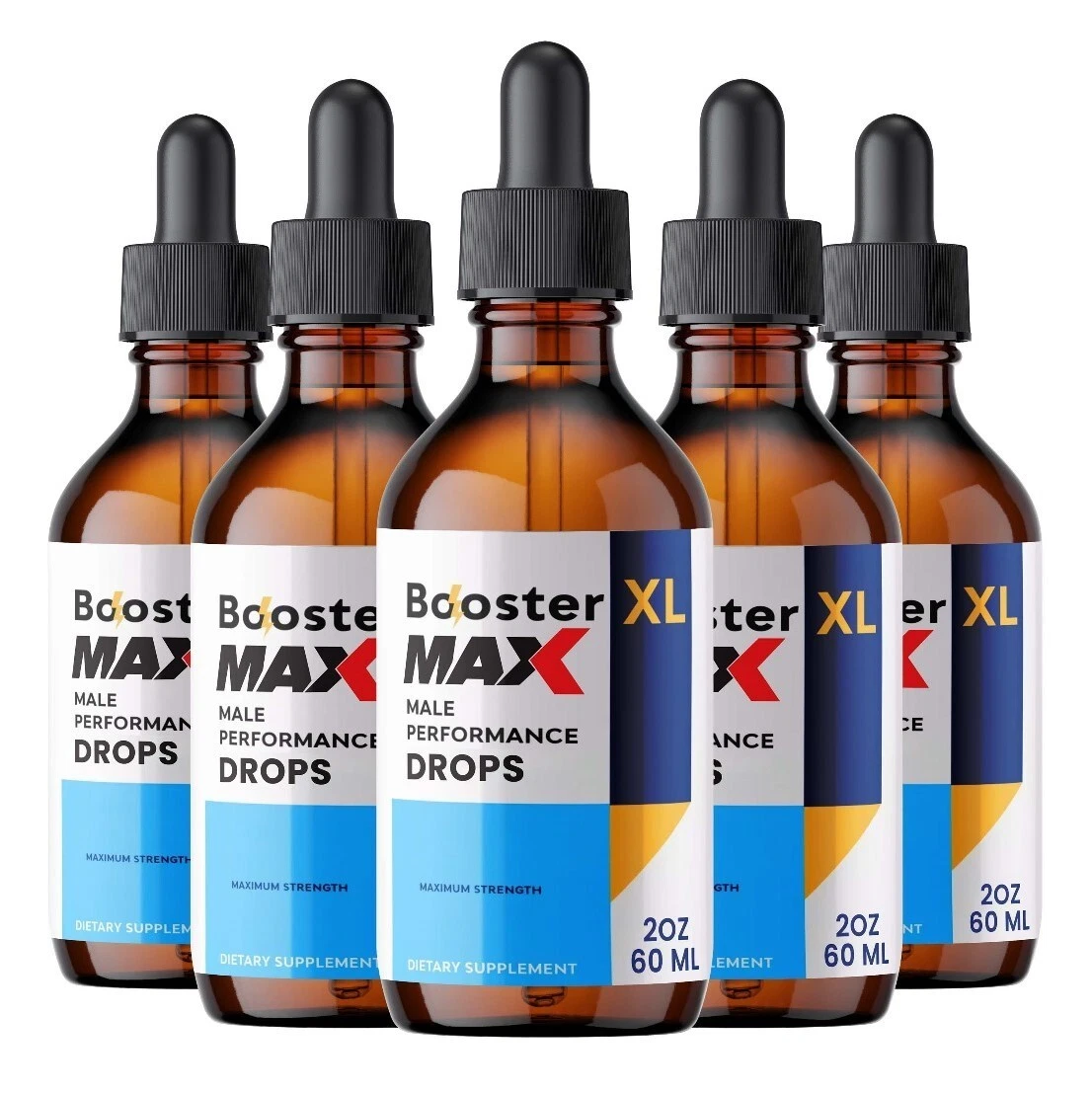 Booster XL MAX Male Drops - Maximize Vitality and Performance (5 Pack)